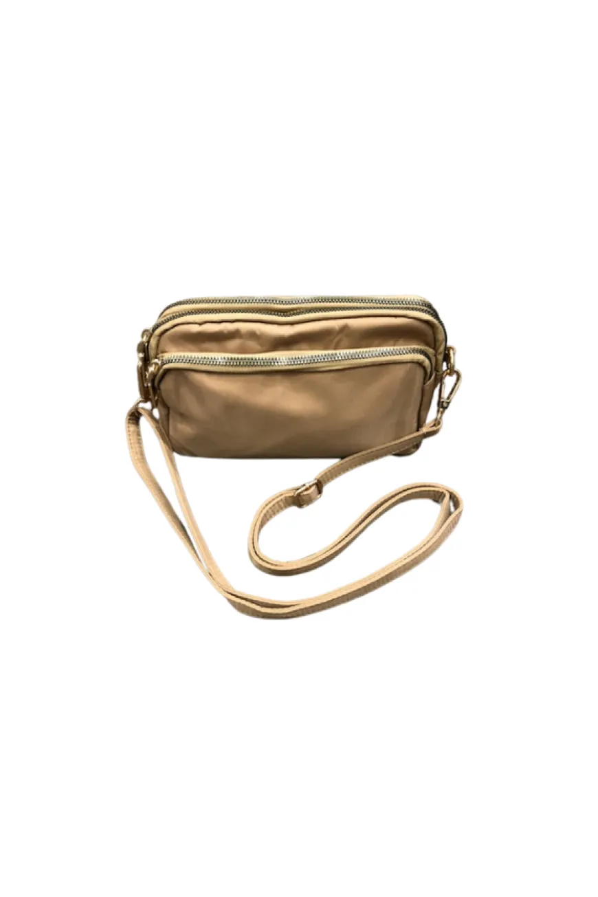 Cross Over Shoulder Bag Camel