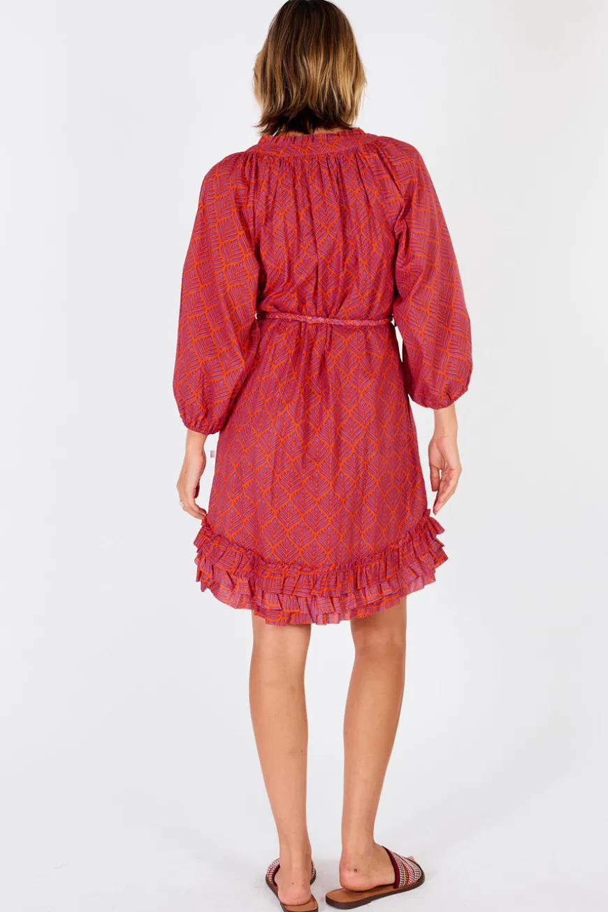 ibsa_dallas_frill_dress_c_1.webp IBSA Dallas Frill Dress Coral