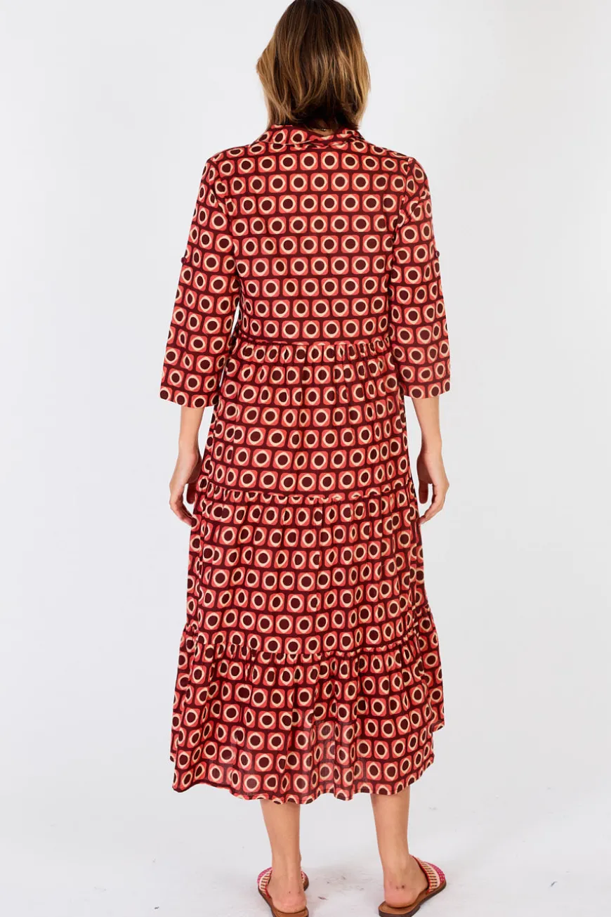 ibsa_montreal_button_dres_1.webp IBSA Montreal Button Dress Cranberry