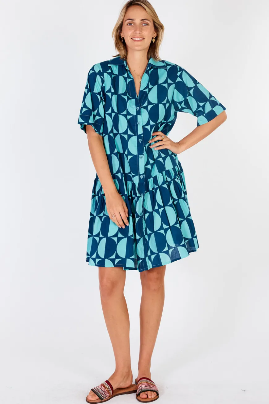 IBSA Ottawa Buton Dress Lagoon