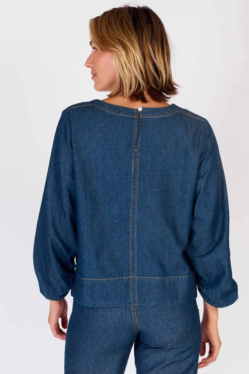 ibsa_santa_fe_puff_sleeve_1.webp IBSA Santa Fe Puff Sleeve Top Dark