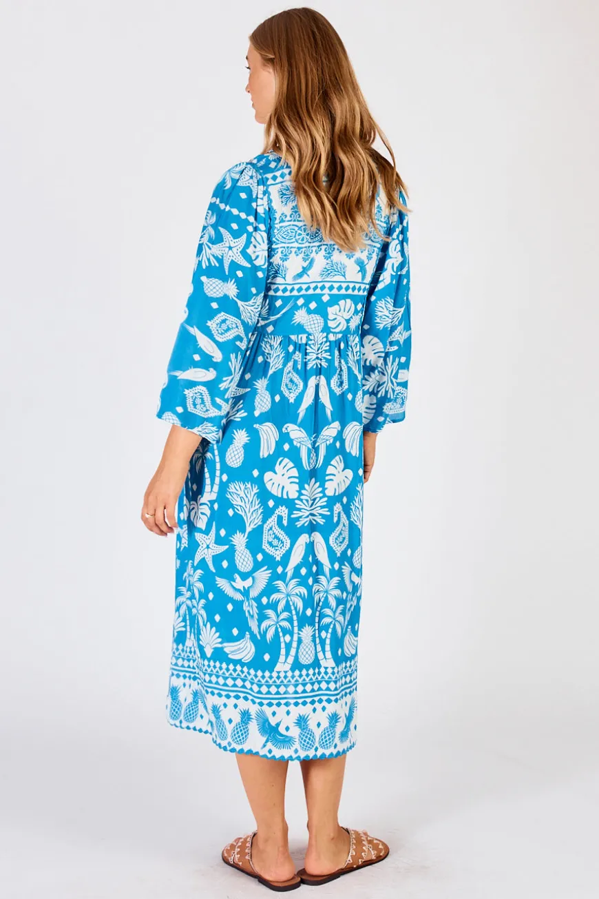 LulaLife Agatha Midi Ocean