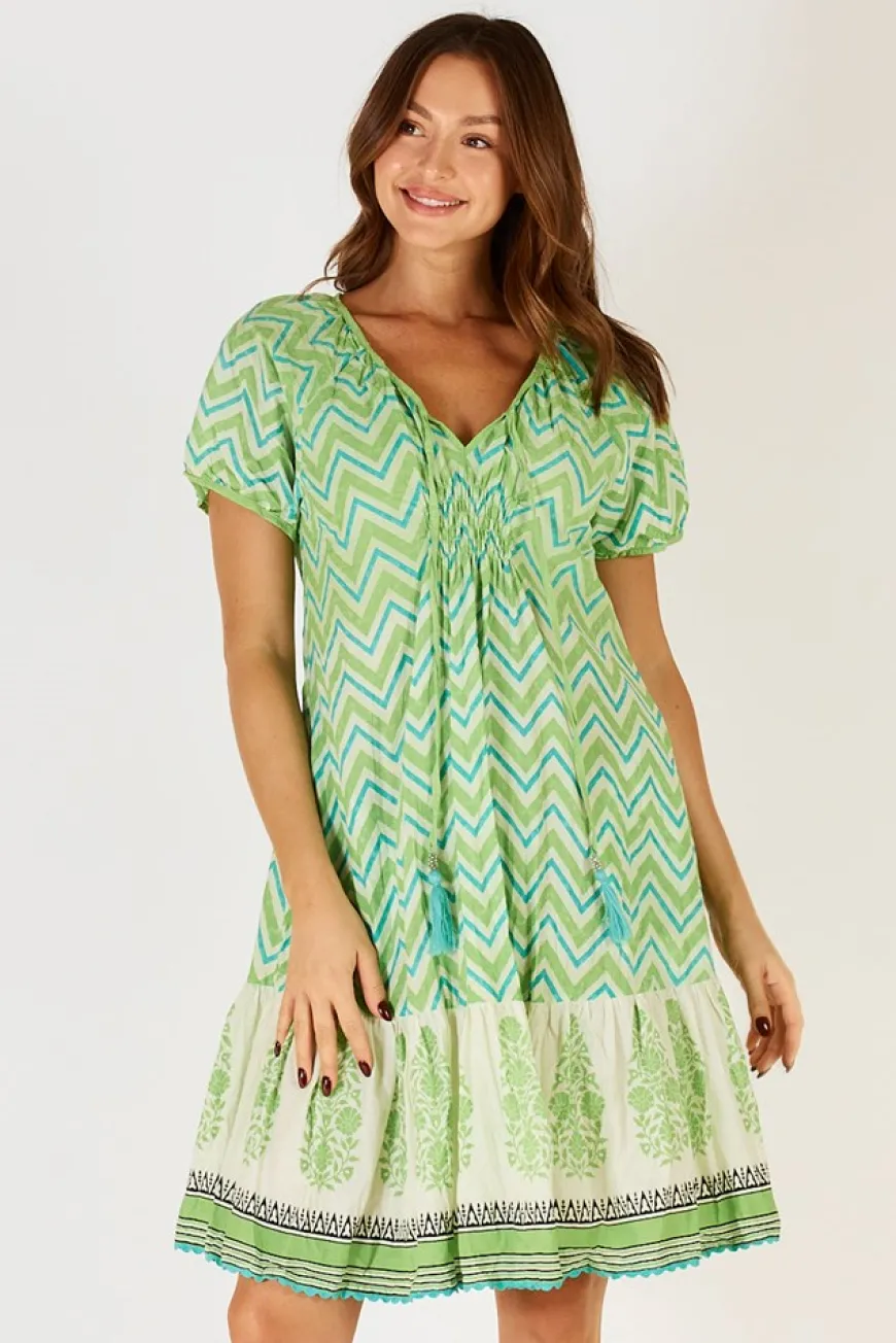 LulaLife Alex Dress Lime