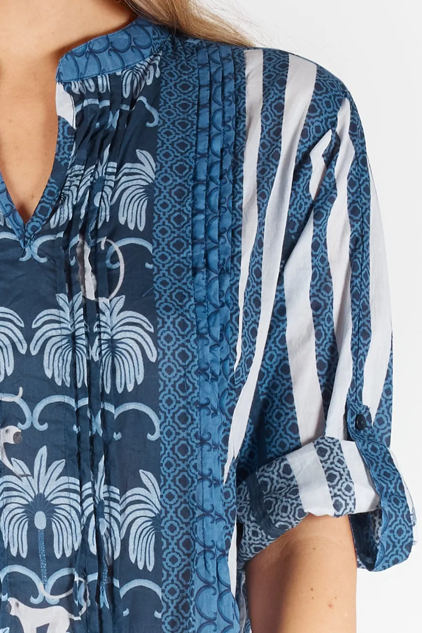 lulalife_blakely_tucked_d_2.webp LulaLife Blakely Tucked Dress Navy
