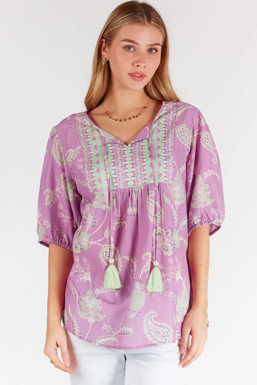LulaLife Gianna Top Orchid