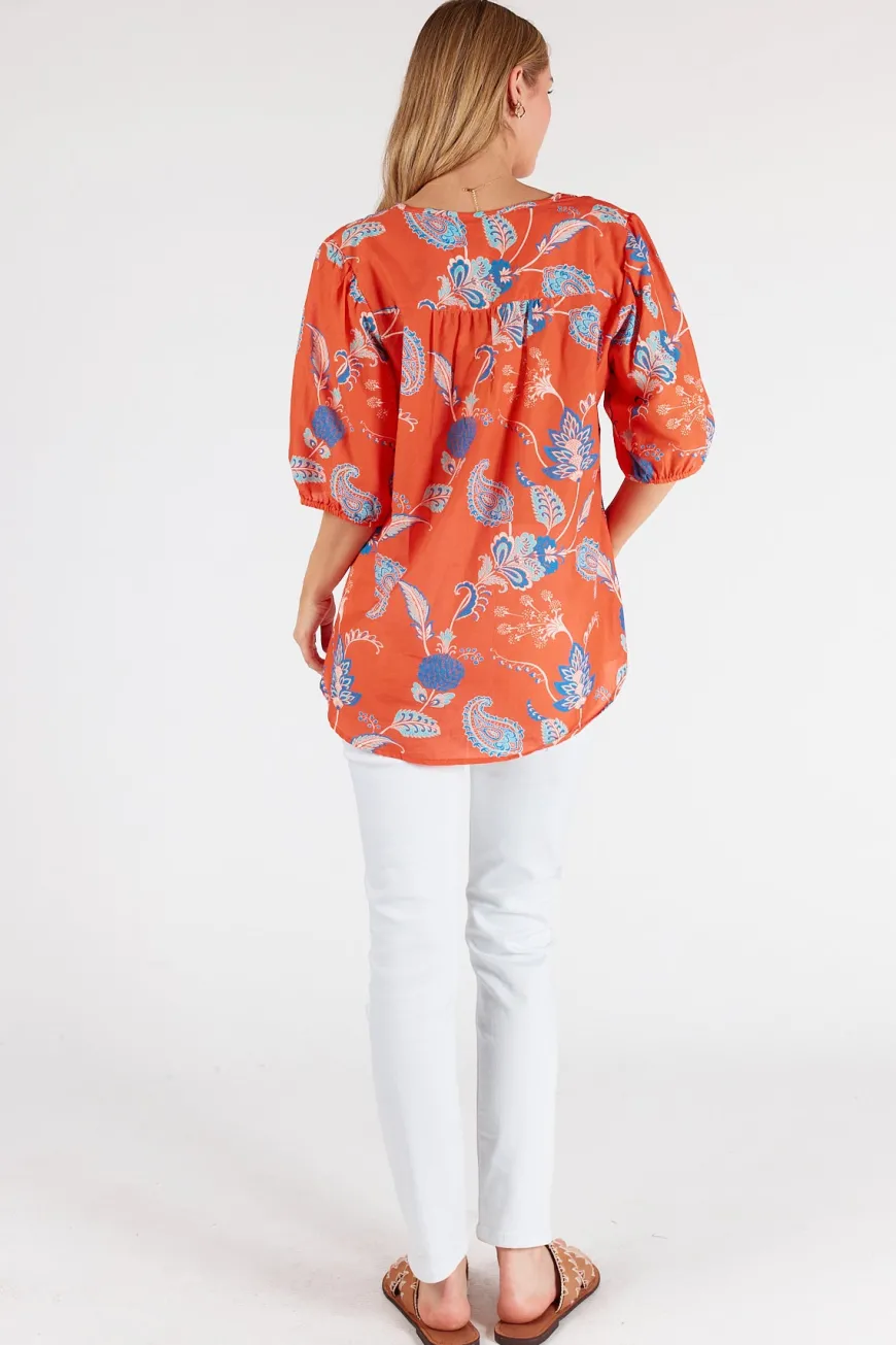 LulaLife Gianna Top Red