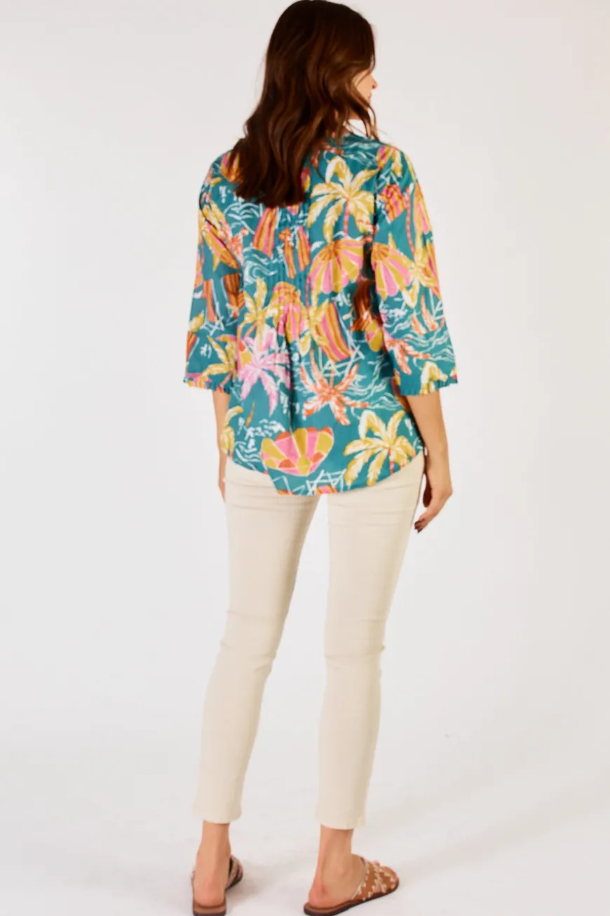 LulaLife Harlow Top Sea