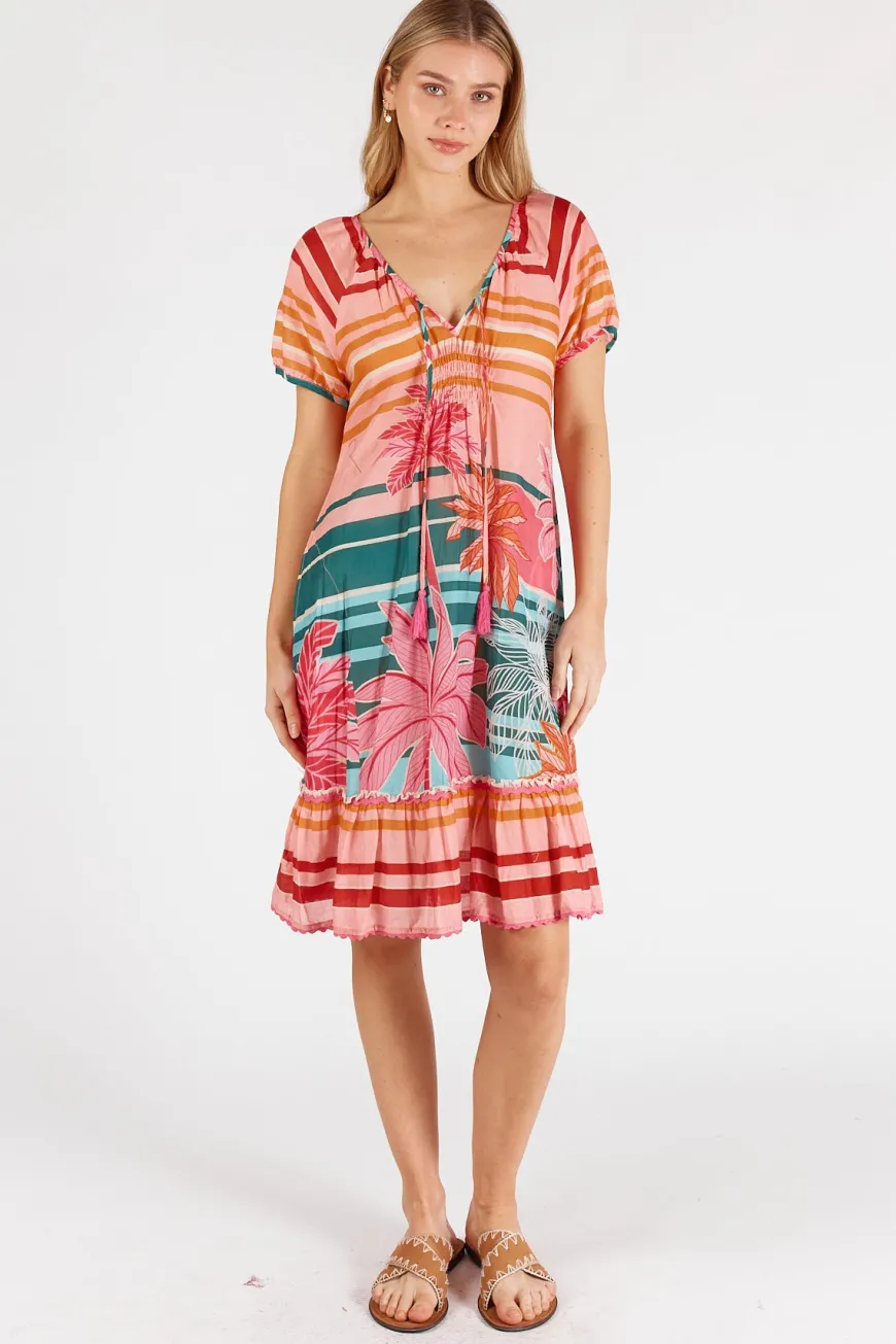 lulalife_isla_shirred_dre_3-1.webp LulaLife Isla Shirred Dress Sunset