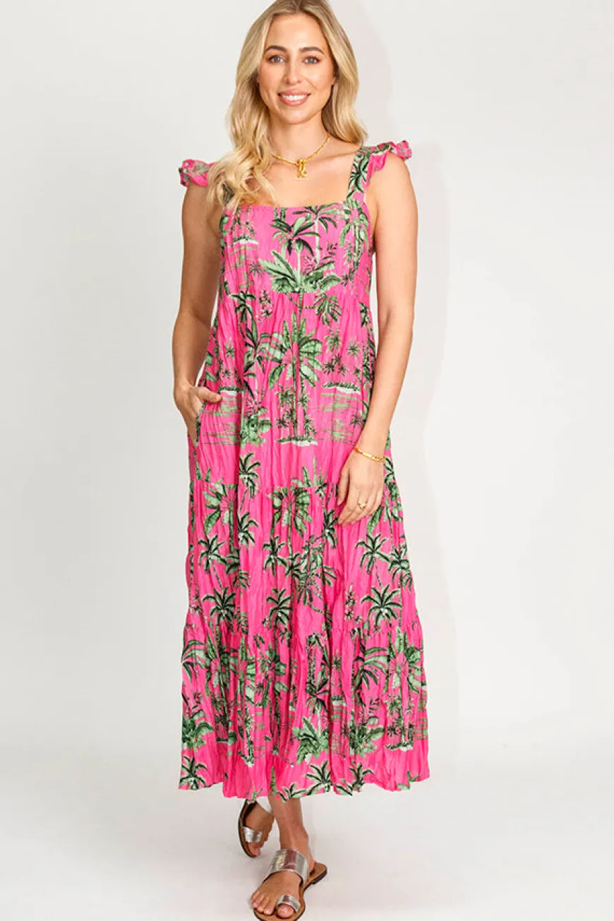 Lulalife Island Girl Sundress Musk