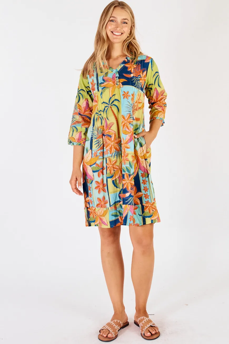 Lulalife Jemma Tuck Dress Mist