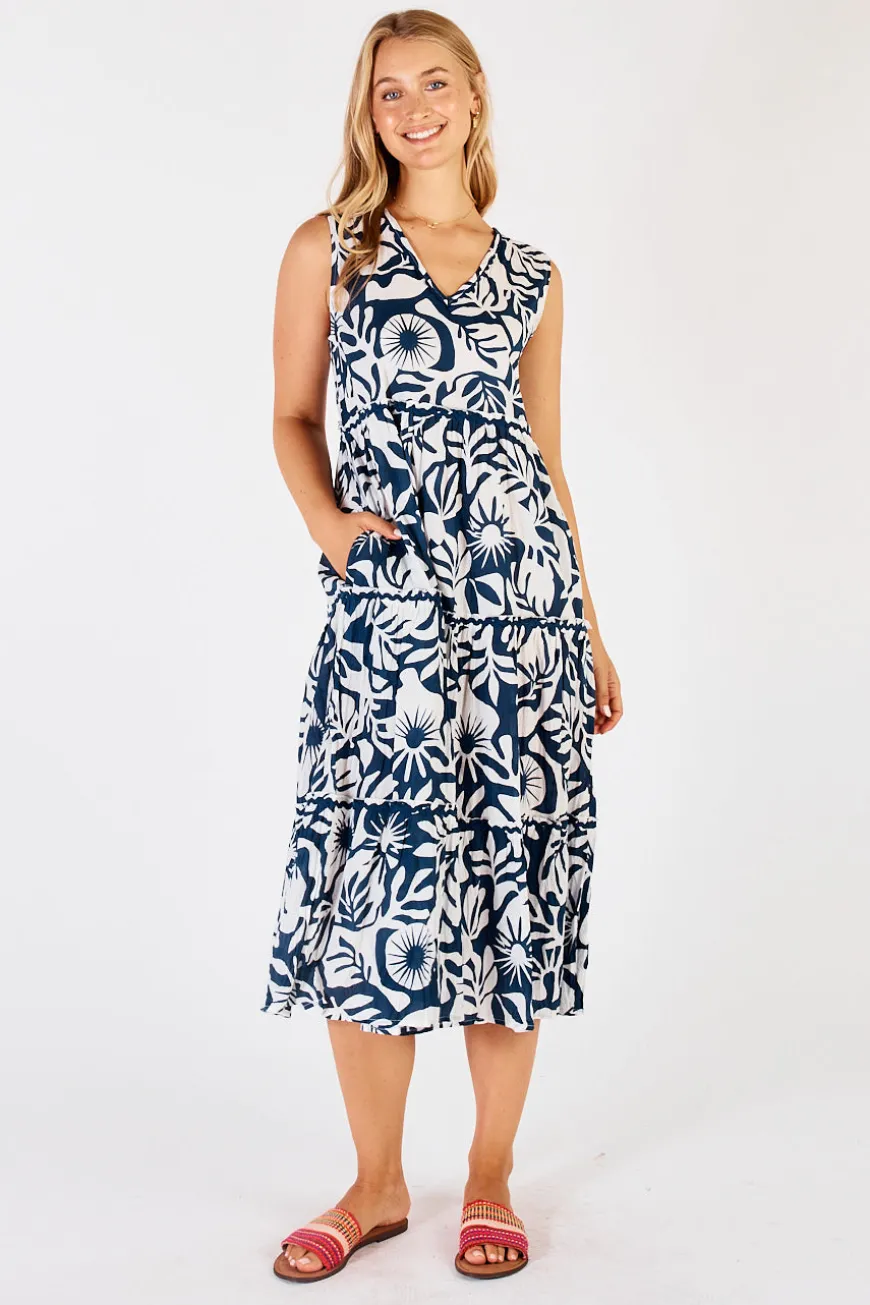 Lulalife Laiken Tiered Midi White