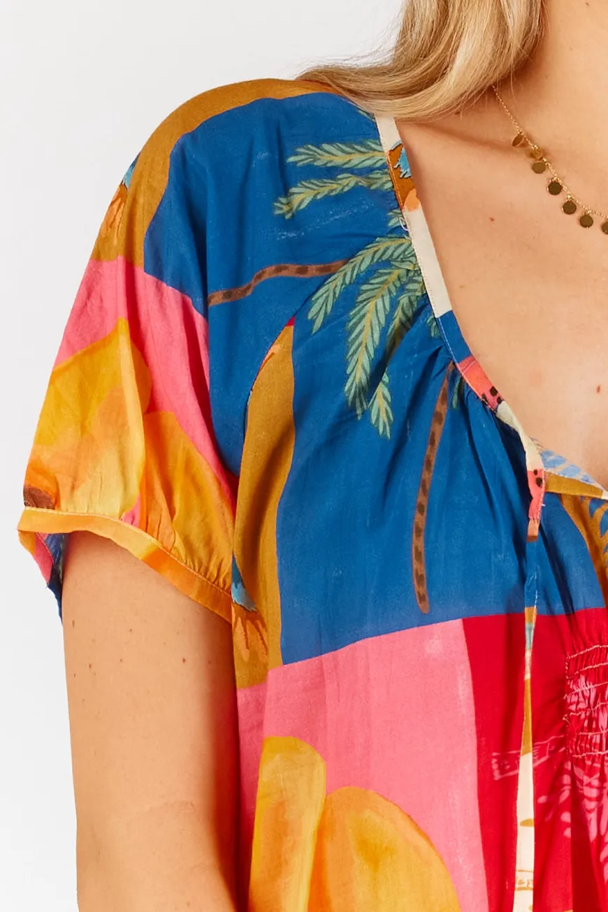 lulalife_madison_shirred__2.webp LulaLife Madison Shirred Dress Melon
