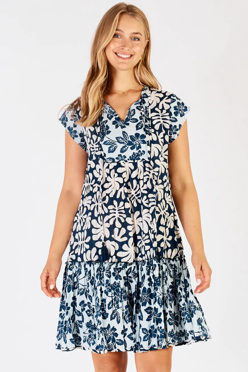 LulaLife Mia Dress Navy
