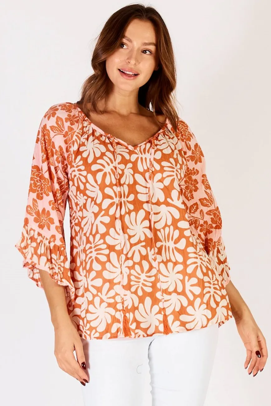LulaLife Mia Top Apricot