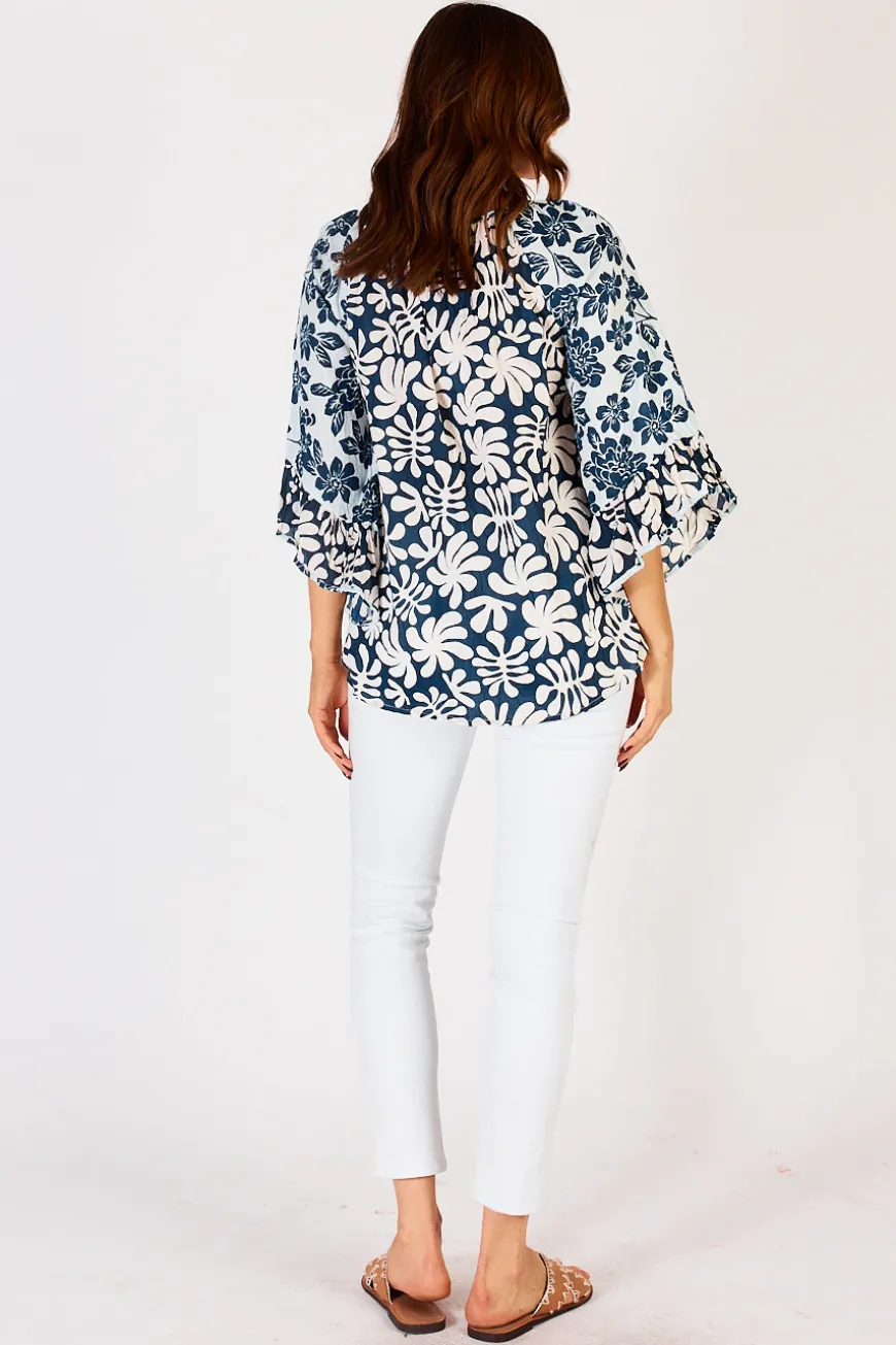 LulaLife Mia Top Navy