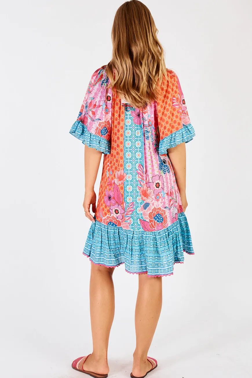 LulaLife Miranda Shirred Dress Sun