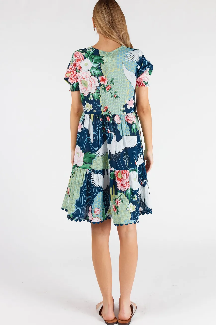 LulaLife Mitzuki Dress Navy