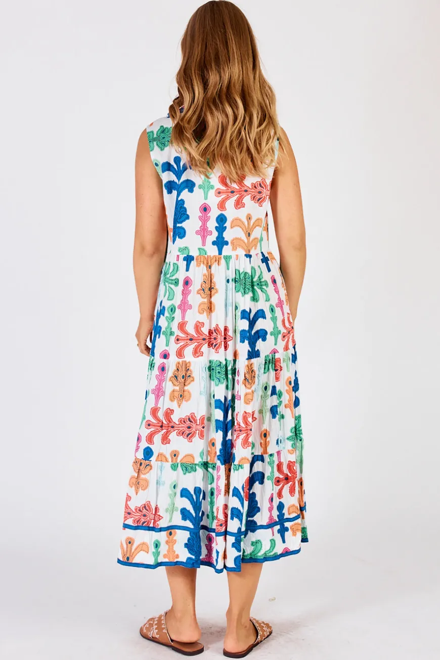 Lulalife Olivia Sleeveless Midi White