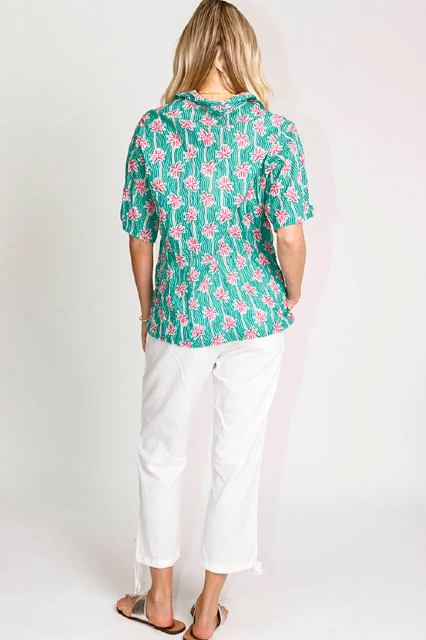 Lulalife Palm Cove Shirt Sea