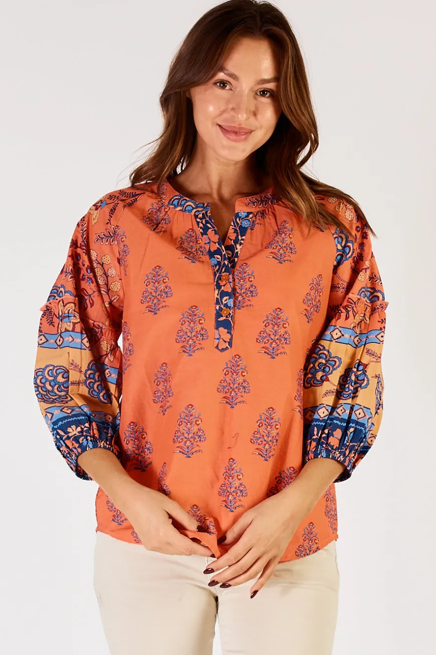 Lulalife Raine Top Tangerine