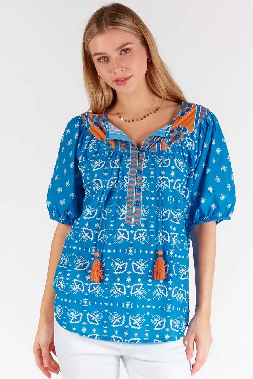 LulaLife Scarlet Top Ocean