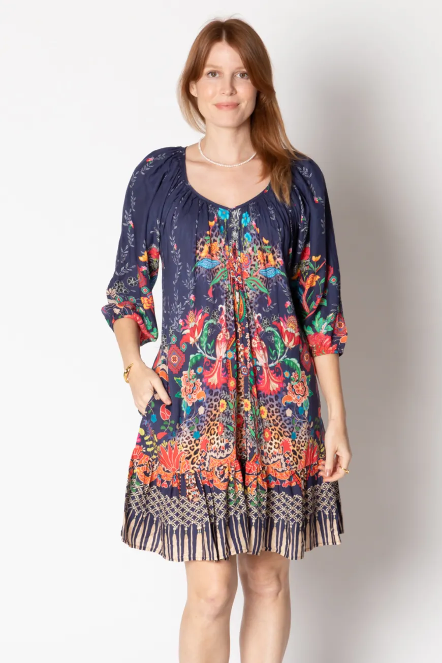 LulaLife Ximena Shirred Dress