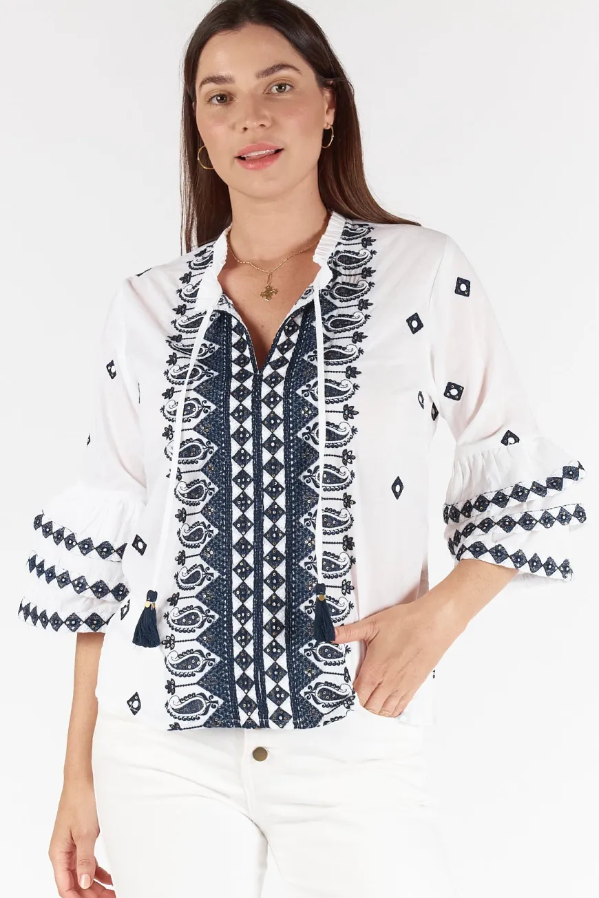 LulaSoul Antigua Top White