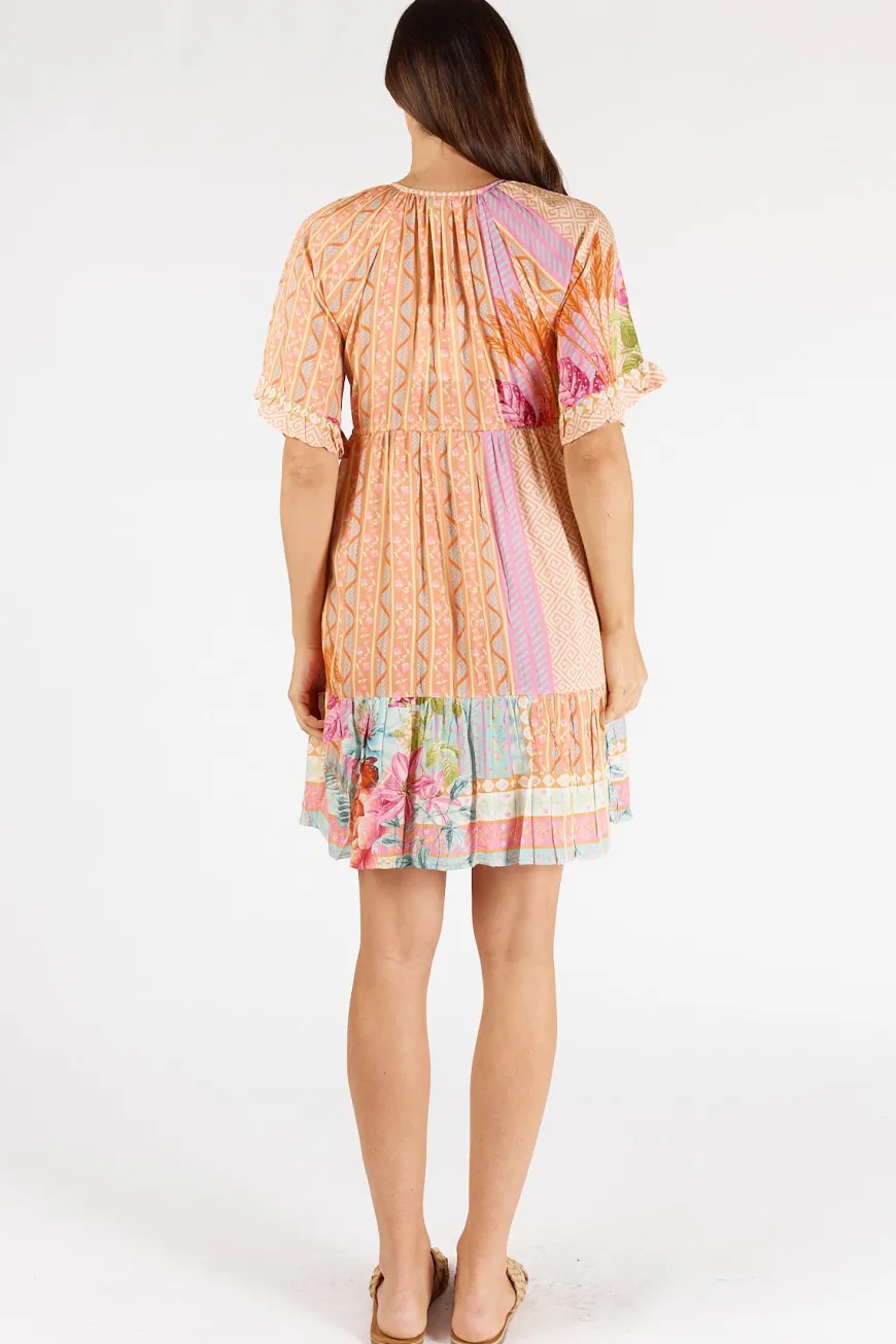 LulaSoul Bahama Tie Dress Coral