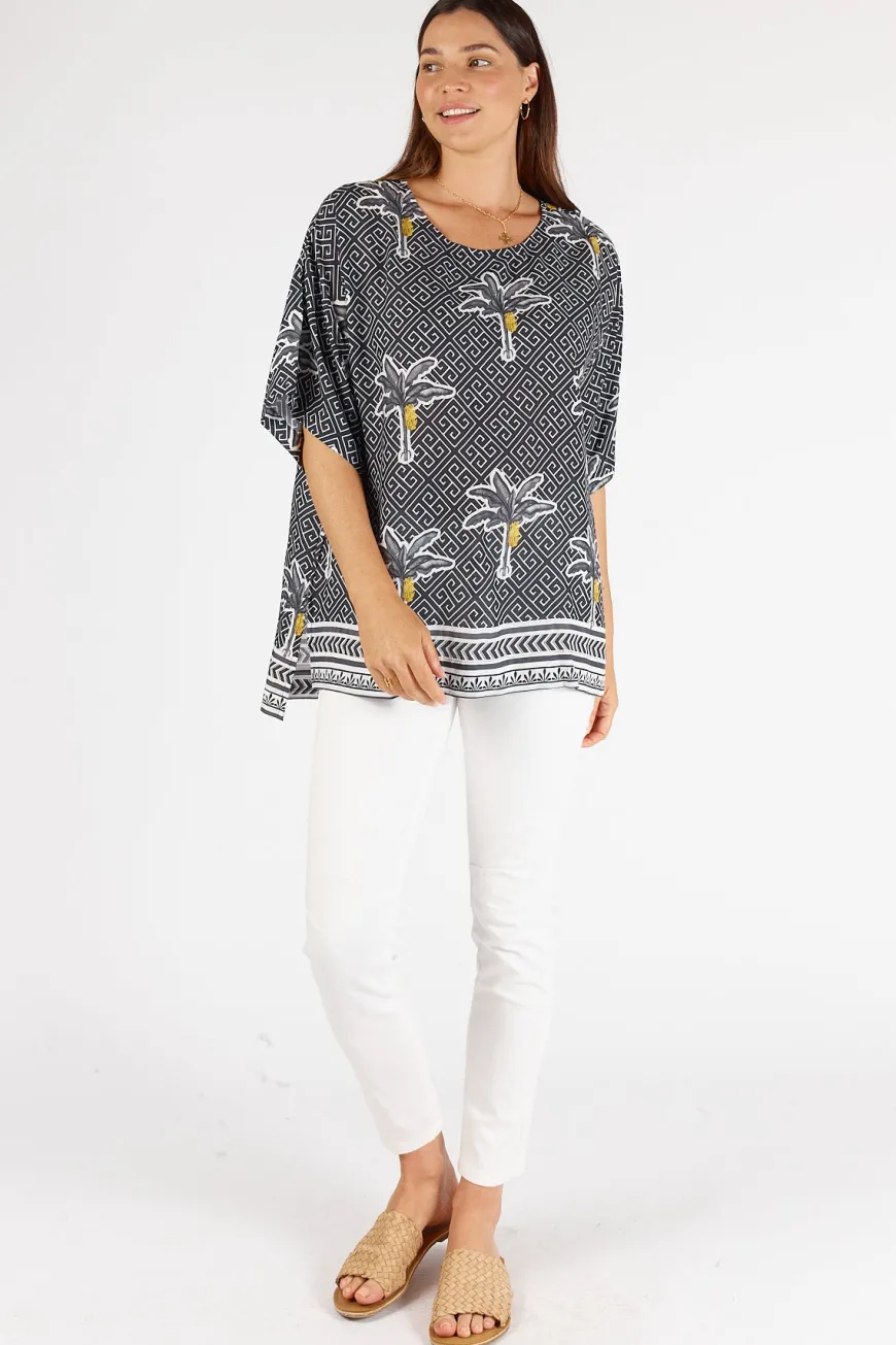 LulaSoul Dominica Wide Tee Ebony