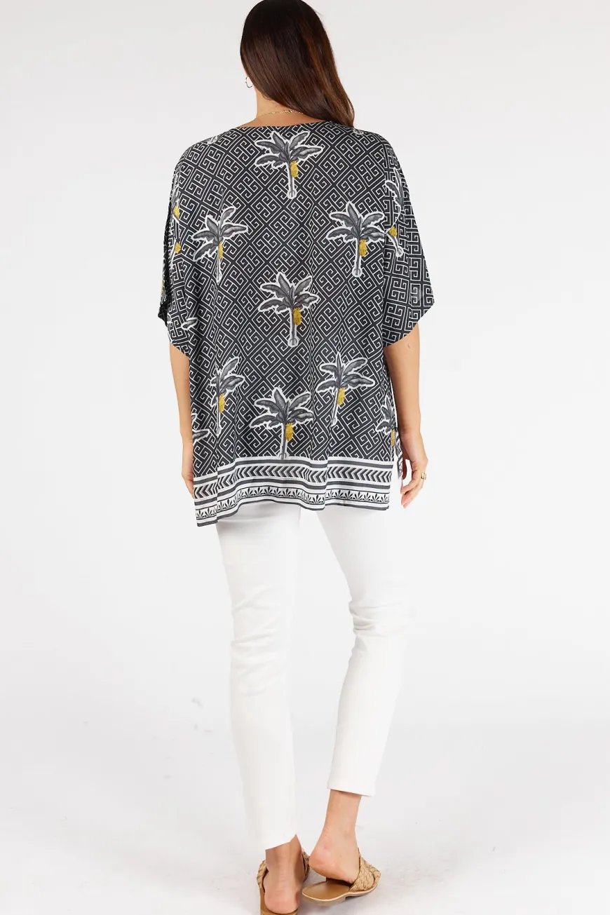 LulaSoul Dominica Wide Tee Ebony