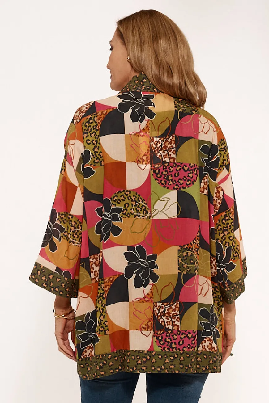 Lulasoul Florence Kimono Olive
