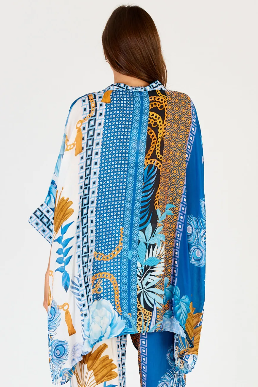LulaSoul Ravello Kaftan Shirt Azure