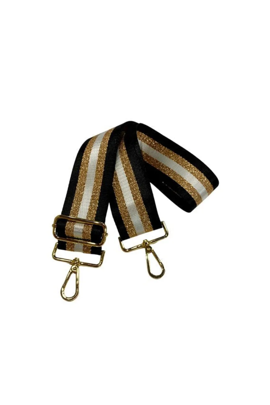 Stripe Black Bag Strap